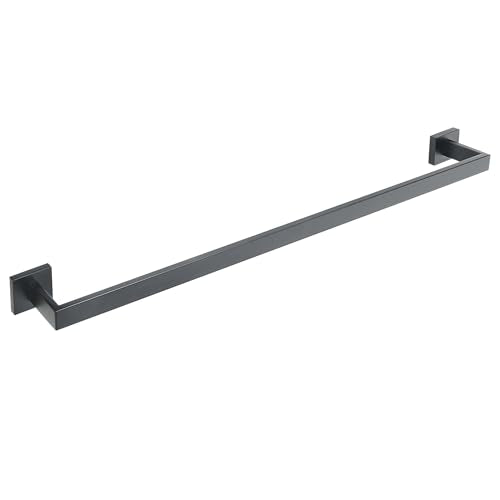 32 Inch Towel Bar for Bathroom Wall Mounted (Single 32 Inch(Assemble) / Matte Black)