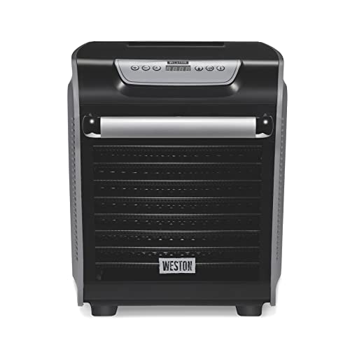 Food Dehydrator Machine for Jerky (Precision Digital Temperature Control (90-160F) / 10 Stackable Trays, Gray)