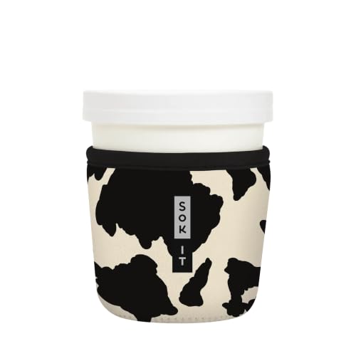 IceCreamSok Insulated Neoprene Cover (Cow Print / Fits Tapered Pints)