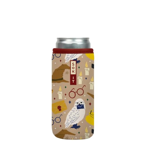 CanSok Sleeve for Beer & Soda Insulated Neoprene Cover (Horcrux / 12oz Slim Can Sleeve)