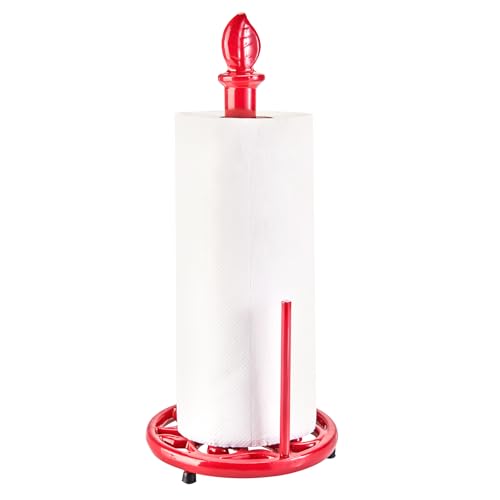 Cast Iron Paper Towel Holder (Leaf Red)