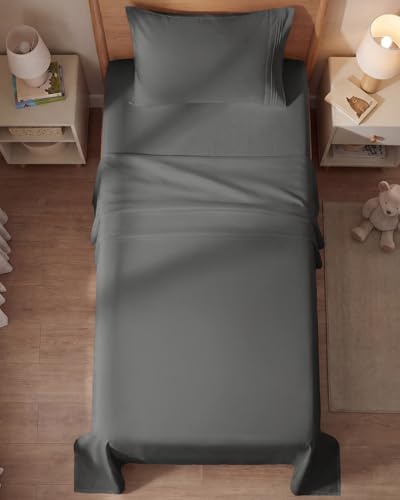 Twin Size 3 Piece Sheet Set (07 - Charcoal / Twin)