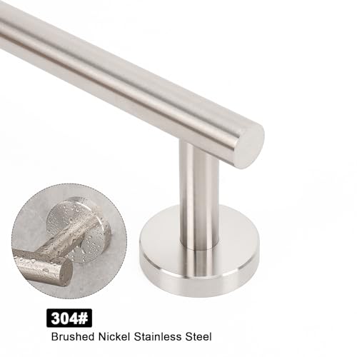 Bath Towel Bar (Brushed Nickel / 10 Inch)