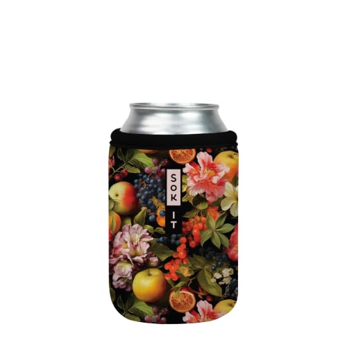 CanSok Sleeve for Beer & Soda Insulated Neoprene Cover (Fruitful Harvest / 12oz Can Sleeve)