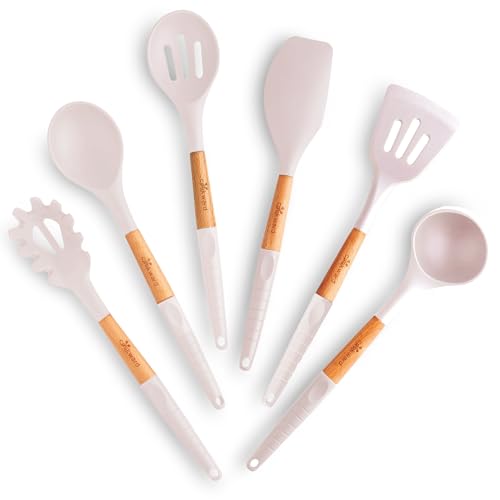 Silicone Cooking Utensils Set 6 Piece (White)