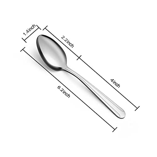 24 Pieces Teaspoons (Silver)