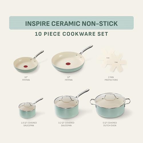 Inspire Nonstick Cookware Set (10-Piece)