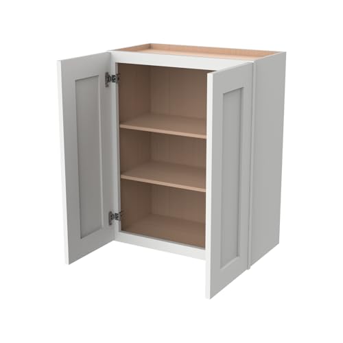 Wall Mounted Cabinet (Origami White / 33" W x 12" D x 42" H)