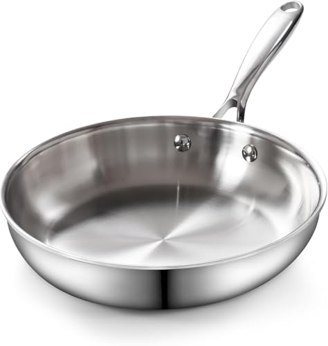 Multi Ply Clad Stainless Steel 12" Frying Pan (Silver / 12")