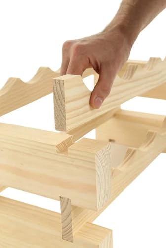 48 Bottle Wine Rack Natural Pine (Natural Pine)