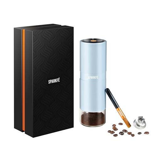 Portable Electric Coffee Grinder (Azure Blue)