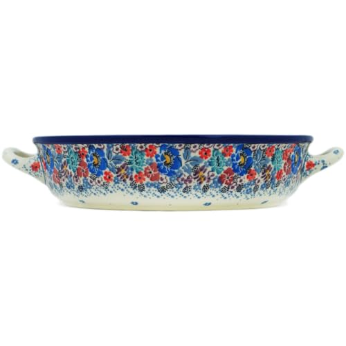 Round Baker with Handles 10 (Autumn Bunch)