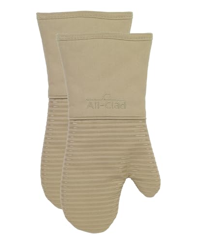 Silicone Oven Mitts (Cappuccino / 2 Pack)