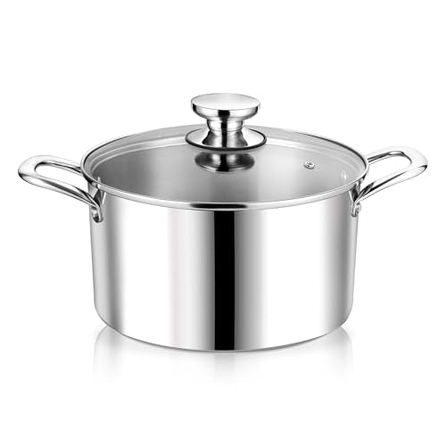 4 Quart Tri Ply Stainless Steel Stock Pot