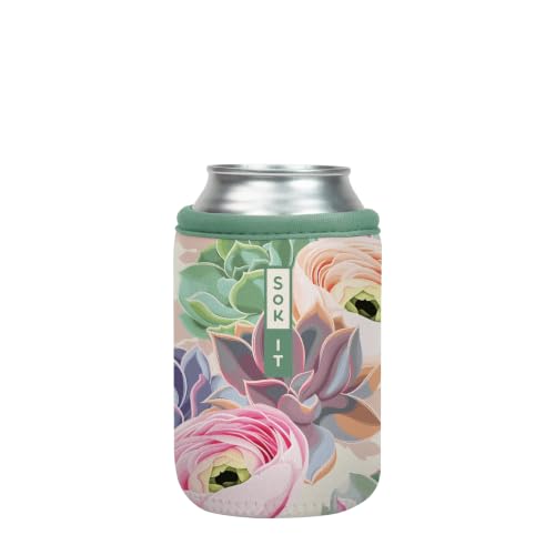 CanSok Sleeve for Beer & Soda Insulated Neoprene Cover (Pastel Splendor / 12oz Can Sleeve)