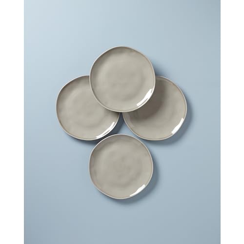 Grey Bay Colors 4Pc Dinner Plates (Dinner Plates / Gray)