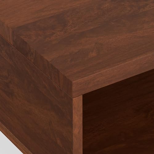 Hunter 36" Wide Solid Mango Wood Coffee Table in Brown (Lift Top Coffee Table / 36 inch / Umber Brown)