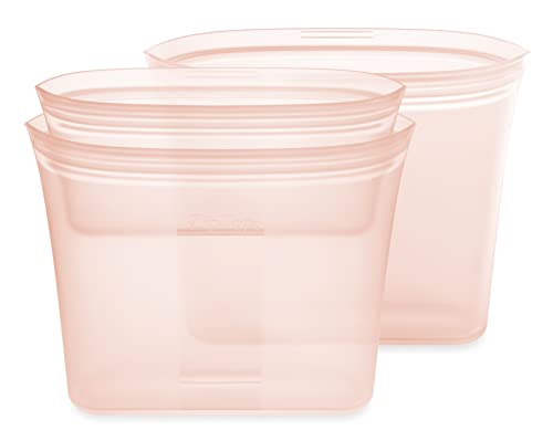 Reusable Food Storage Bags (Peach / 3 Bag Set)