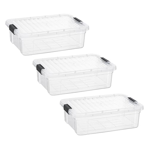7.4 Quart Clear Plastic Storage Bin with Lid (7.4 Quart)