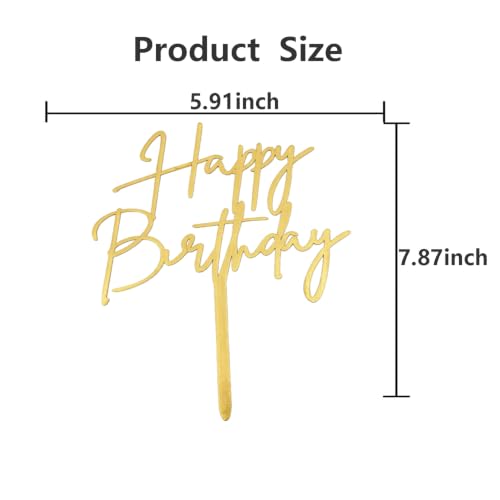 Happy Birthday Cake Topper