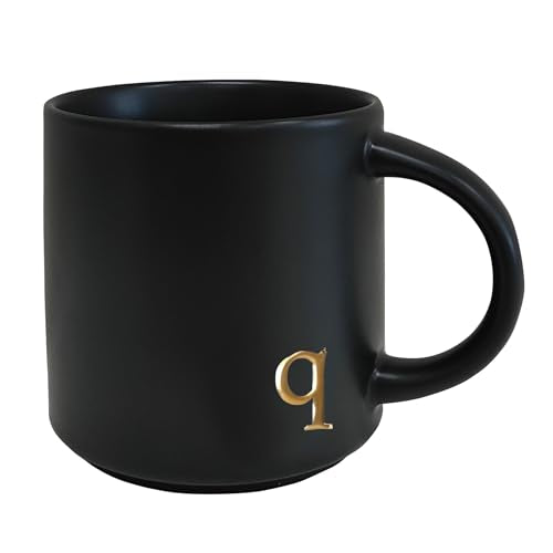 Black Ceramic Coffee Mug (Black-Q)
