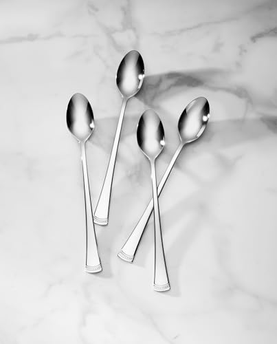 Portola Iced Tea Spoons Silverware Set for 4 (Iced Tea Spoons, Set of 4)