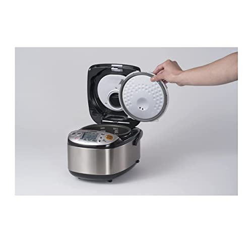 Micom 3 Cup Compact Size (Stainless Black / 3-Cups (uncooked),)