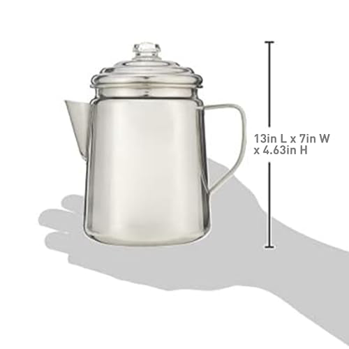 Stainless Steel Coffee Percolator (One Size / Coffee Pot)