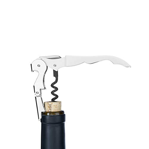 Truetap Double Hinged Waiter's Corkscrew Wine Opener (White)