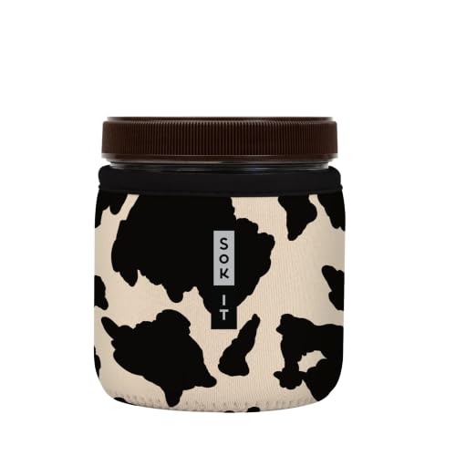 IceCreamSok Insulated Neoprene Cover (Cow Print / Fits Talenti 16oz Pints)