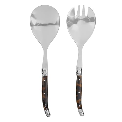 Laguiole Connoisseur Tortoise Shell Salad Servers Set (Tortoise Shell)