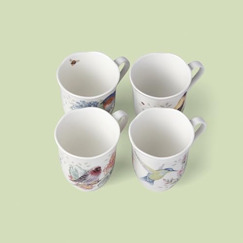 Butterfly Meadow Flutter Porcelain Mug Set for 4 (Mugs, Set of 4)