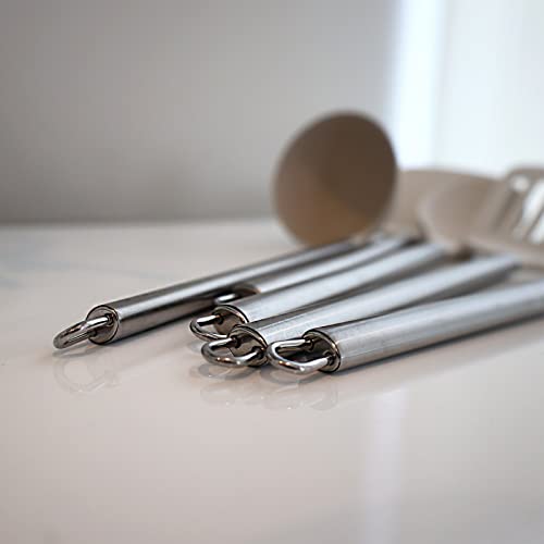Cream Wheat Straw Slotted Spoon with Stainless Steel Handle Kitchen Utensils