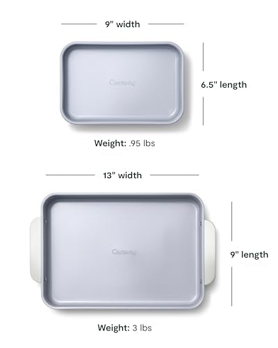 Non Stick Rectangle Baking Pan Set (Cream / Rectangle Pan Trio)