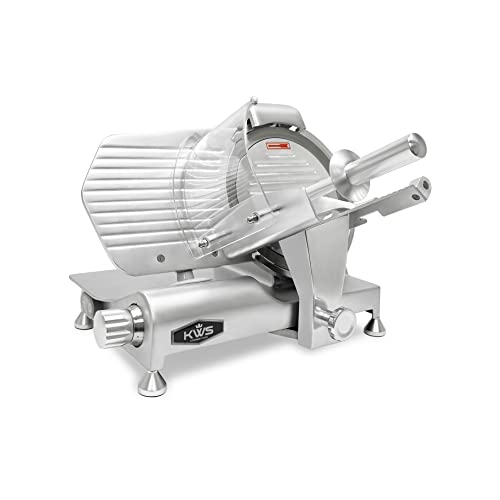 MS 10ES All Metal 320W Electric Meat Slicer 10 (Matte Silver)