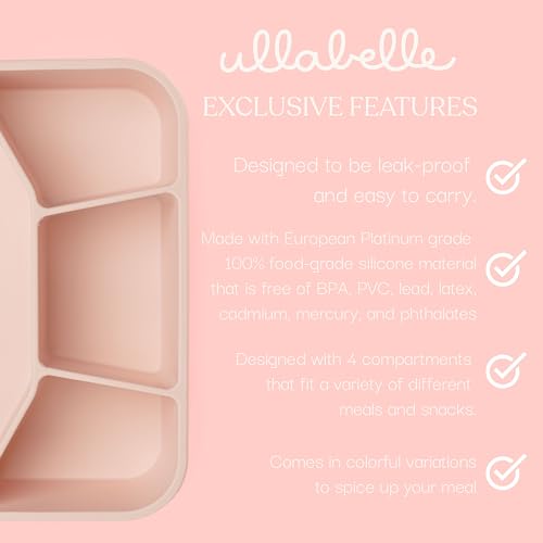 Leak Proof Square Bento Box Food (Peach)
