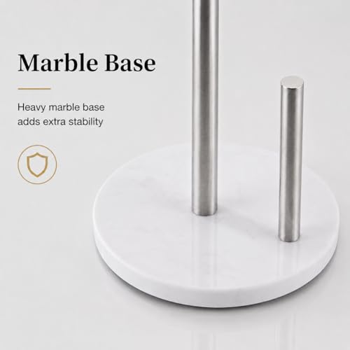 Brushed Nickel Paper Towel Holder for Kitchen Countertop