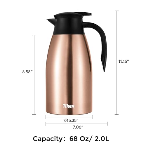 68 Oz Thermal Coffee Carafe (Copper / 68 Ounces)