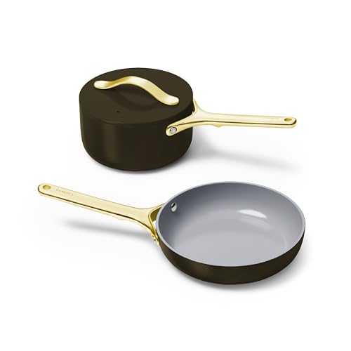 Non Stick Ceramic Mini Cookware Set (Black)