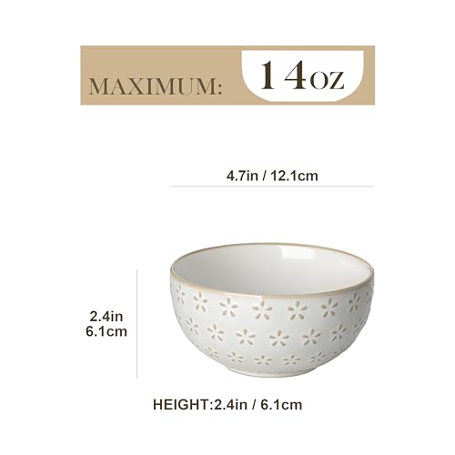 Small Bowls 14 Ounce Ice Cream Bowl (14 Oz / Arctic White)