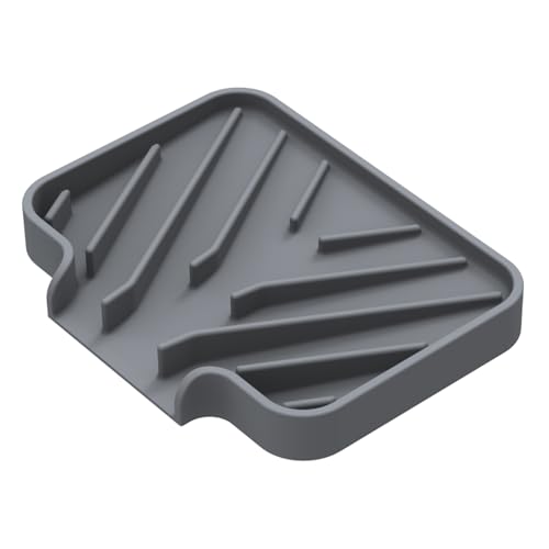 Sponge Holder for Kitchen Sink (Gray / 5"x3.5")
