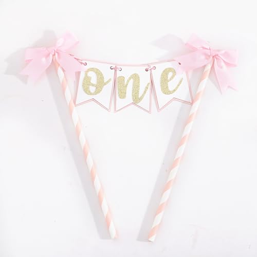 Pink Bow Ribbon Cake Topper