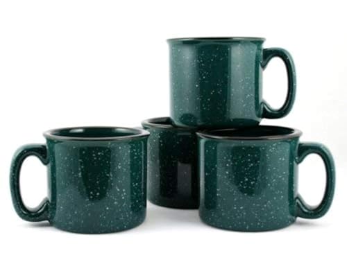 Ceramic Campfire Mug (Forest Green)