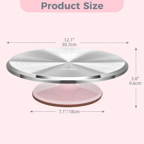 Cake Stand Aluminium 12''Cake Turntable Decorating Bakery Supplies