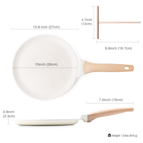 Crepe Pan Nonstick (White / 10Inch)