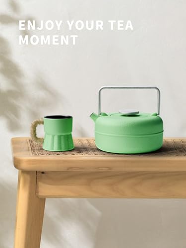 Teapot with Removable Infuser (0.8 Quarts / Green Cylinder)