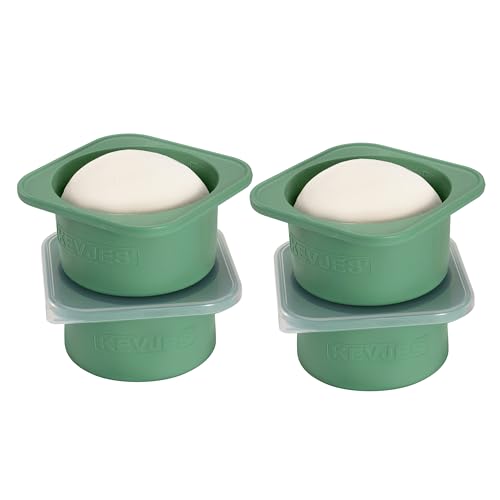 Stackable Silicone Artisan Pizza Dough Proofing Proving Trays with Air (Green)