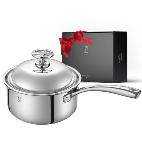 3 Quart Stainless Steel Saucepan with Lid (3 Quart)