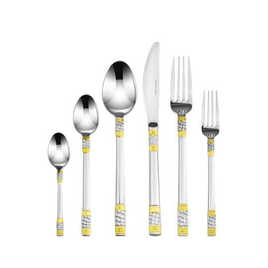 Venezia Collection Gold Flatware Serving Set for 12 ("Venice")