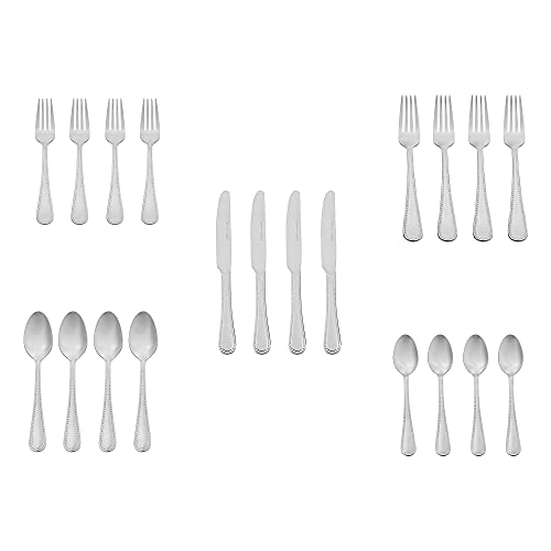 Silverware Set (20-Piece / Pearled Edge)